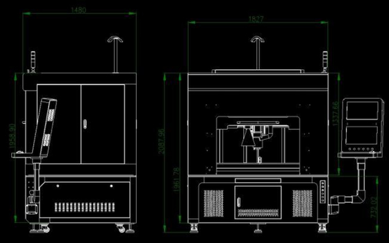 3000W Battery Laser Welding Machine for Lithium Cells 600MM X-Axis