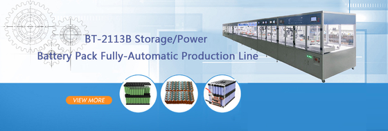 Automatic Lithium Ion Battery Pack Production Line 18650 / 21700 / 32650 Cylindrical